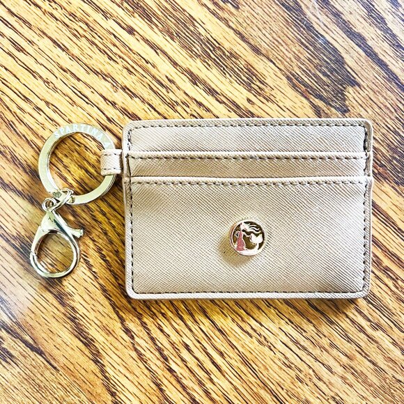 Spartina 449 Card Case Key Ring Mermaid Logo - Picture 1 of 4